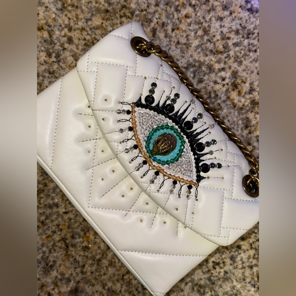 Kurt Geiger White Evil Eye Kingston Bag